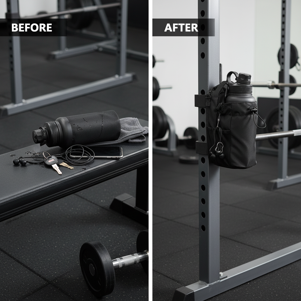 Magnetic Gym Bottle Bag